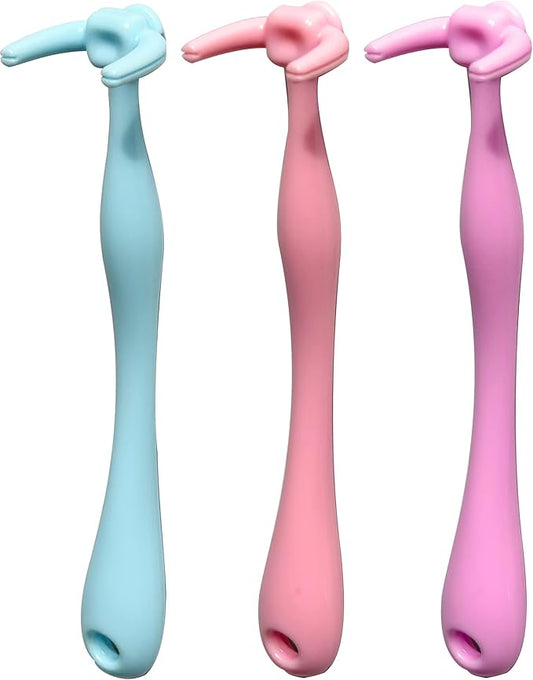 Colorful Design Dental Floss Handle 3 Counts for Adults and Kids Teeth Cleaning Interdental Brush Unflavored Floss Picks floas Holder Reusable Flosser