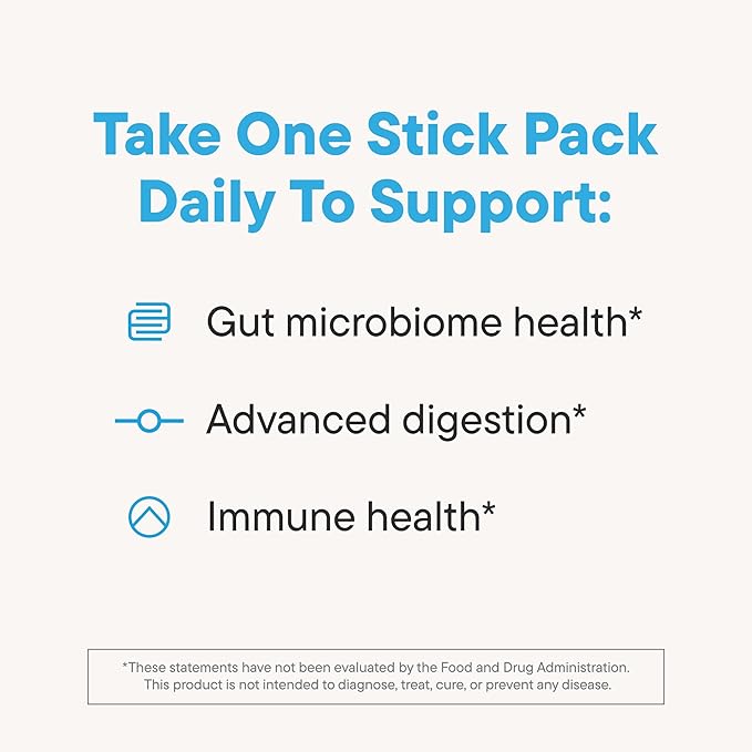 DAILYNOURI StayWell Digestive & Immunity Drink Mix | Supports Gut Health, Digestion, Immunity & Energy | Probiotics, Prebiotics, Colostrum & Daily Vitamins | 30 Stick Packs