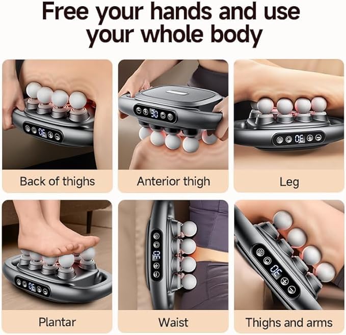 16-Drive 8-Head Massage Gun Set, New Upgrade Massage Gun with 8 Heads, 3 Modes & 30 Levels for Relaxation and Muscle Relief