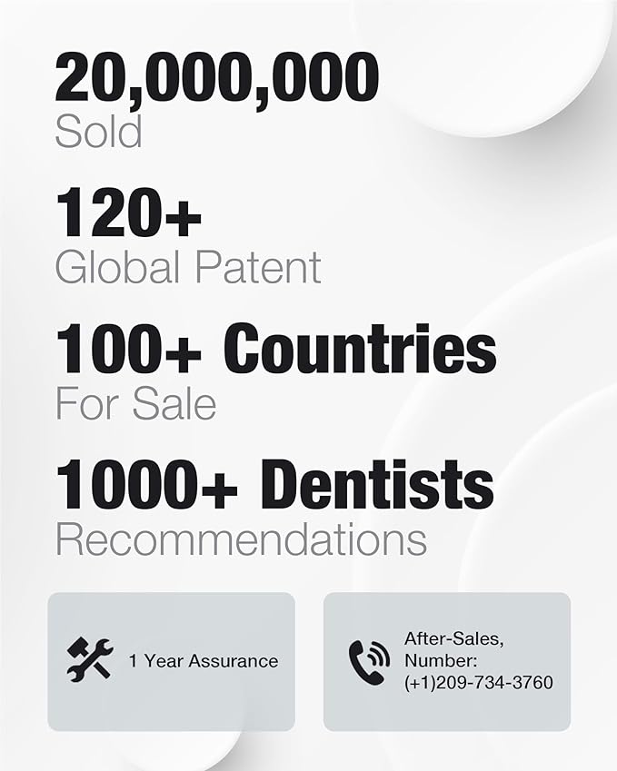 7AM2M Sonic Electric Toothbrush with 6 Brush Heads for Adults&Kids, One Charge for 120 Days, Wireless Fast Charge, 5 Modes, 40000VPM Powered Toothbrush, 2 Minutes Built in Smart Timer - White