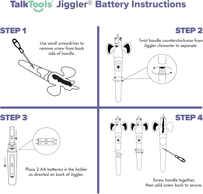 TalkTools Jiggler - Oral Facial Massager - Sensory Awareness Tool for Jaw and Lips | Improve Speech and Feeding Skills (Shark/Turtle - Set of 2) - NOT A Toy - Adult Supervision Required