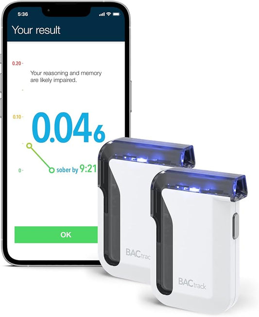 BACtrack Mobile Smartphone Breathalyzer (2 Pack) | Professional-Grade Accuracy | Smartphone Connectivity | Compatible w/Apple iPhone, Google & Samsung Android Devices | Apple HealthKit Integration