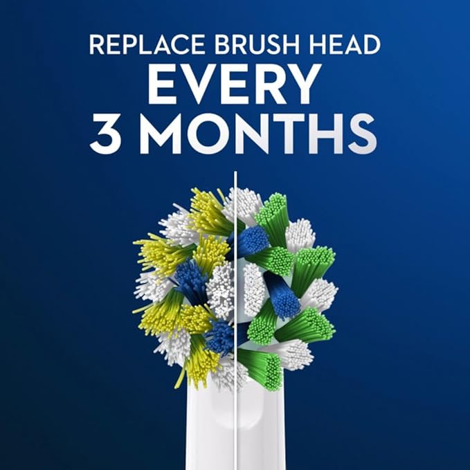 Oral-B CrossAction Electric Toothbrush Replacement Brush Heads Refill, 4ct