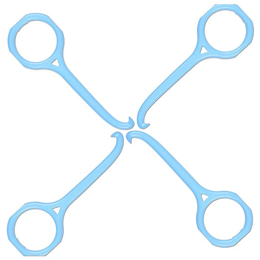 Aligner-B-Out v2 | Badass Blue 4 Pack | Invisalign Remover Tool & Aligner Remover Tool For All Aligners & Removable Retainers | Orthodontist Recommended Invisalign Accessories