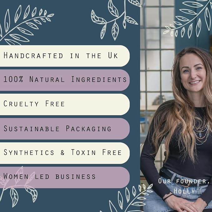 The Ilex Wood - Lip Balm Pack of 3 - Lemon Balm and Peppermint - All natural, coldsore prevention, cruelty free, plastic free, moisturising lip balm, handcrafted - 3 x 10ml (3 x 0.34 fl oz)