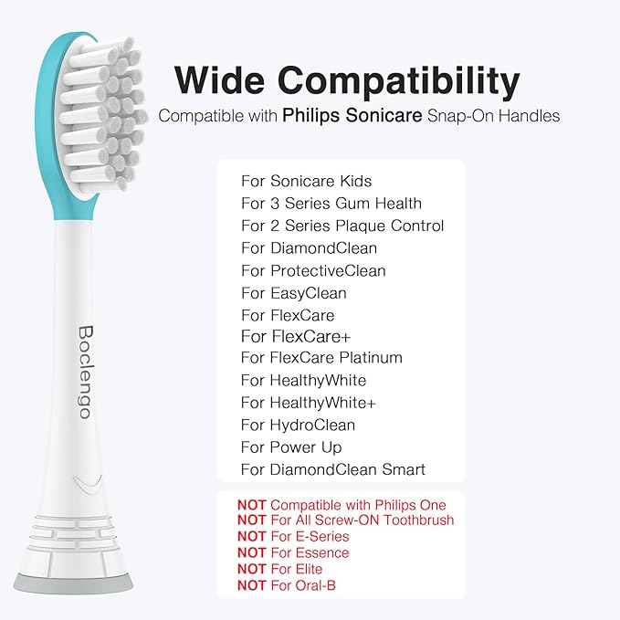 Kids Replacement Heads for Philips Sonicare Kids Toothbrush Heads,for Phillips Sonicare HX6042/94, HX6340,HX6321,HX6320/30,Standard Child Brush Head for Philips Sonic Care,Boy Girl,6 Pcs