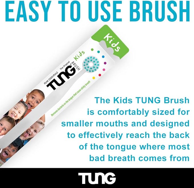 Tongue Cleaner for Kids, Childs Tongue Scraper, Kids Tongue Brush, Children’s Tongue Cleaner Brush, Tongue Scrubber, Made in America, Set of 2