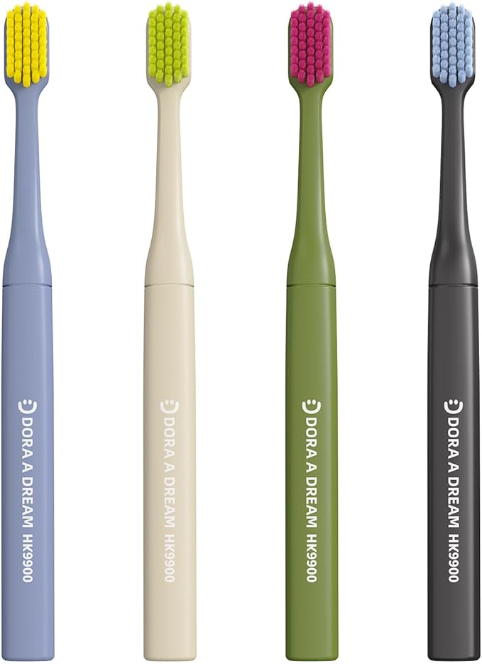 8 PCS Ultra-Soft Adult Toothbrushes for Sensitive Gums, Extra Gentle Manual Toothbrush with Soft Bristles, 4 Colors - Dentist Recommended Teeth Brush for Adults & Family