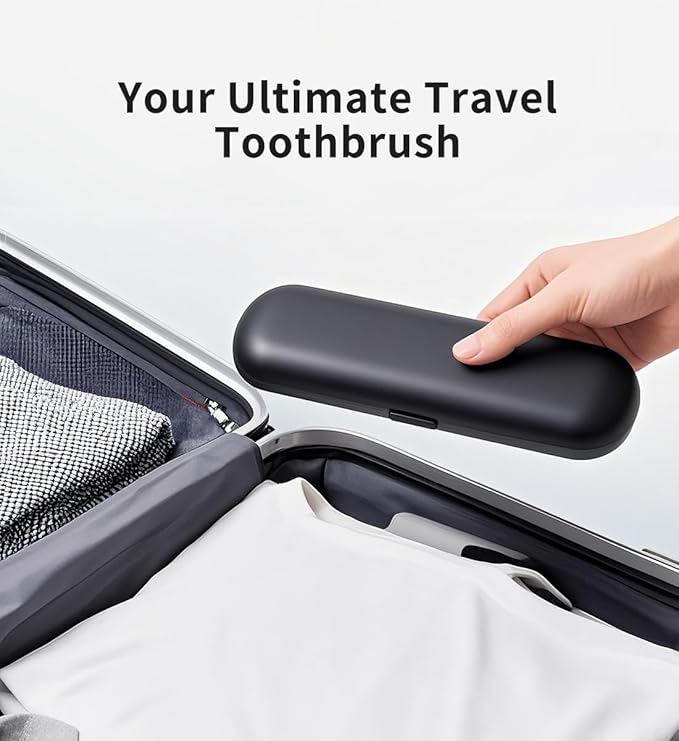 Electric Toothbrush with AI Smart Display, 4 Modes with Missed Spot Detection, Pressure Sensor, 2 Mins Timer, 40° Oscillating 52000 VPM Sonic Toothbrush with Travel Case, 2 Brush Heads, IPX7