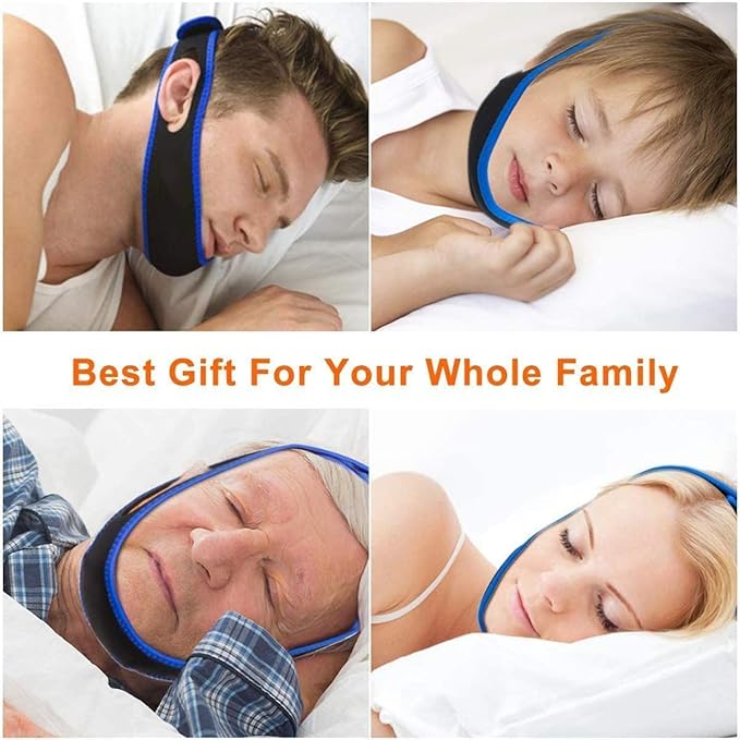 2025 Model Anti Snoring Chin Strap, Stop Snoring Chin Straps for CPAP Users, Jaw Strap for Sleeping,Chin Straps to Keep Mouth Closed for Sleeping Better, Cpap Chin Strap for Sleep for Men- Women