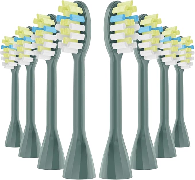 One Series Replacement Toothbrush Heads Pisonicleara Compatible with sonicare Philips One Series BH1022/03 HY1100/02 HY1102 (8-pc) Battery Brush, Mango Snow White Travel Refill (one-sage)
