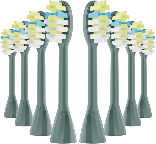 One Series Replacement Toothbrush Heads Pisonicleara Compatible with sonicare Philips One Series BH1022/03 HY1100/02 HY1102 (8-pc) Battery Brush, Mango Snow White Travel Refill (one-sage)