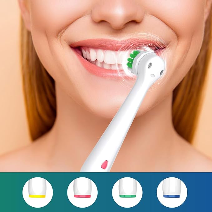 Replacement Toothbrush Heads Compatible with Oral B Braun Pro 1000 Electric Toothbrush Heads, 8 Count Precision Clean Brush Heads Refill Compatible with Oral B Pro 100/500/1000/1500/Genius X