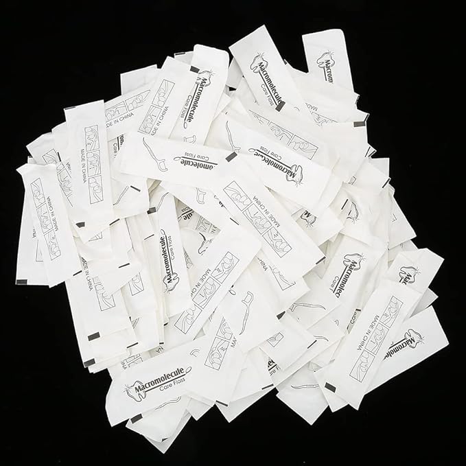 Ymiko 500pcs Disposable Teeth Cleaning Picks, Remover Flossers for Oral Care