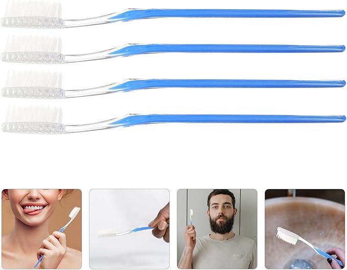 50Pcs Disposable Soft Bristle Toothbrushes Travel Oral Care Set Portable Plastic Tooth Brushes for Camping and Hotel Use