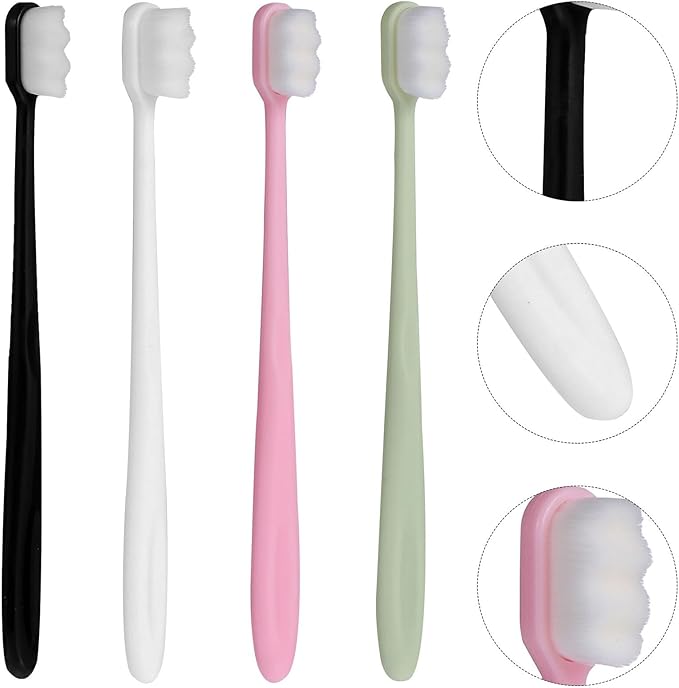 8pcs Ultra Soft Toothbrushes for Adults with Wavy Bristles Deep Clean for Sensitive and Fragile Gums Suitable for Pregnant and Postpartum Women Oral Care