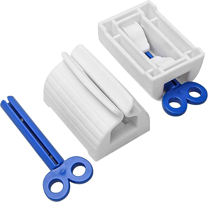 Max Toothpaste 3 Pack - 21.9 OZ Total Fresh Cool Mint – Bonus Squeezer Key, Whitening & Fluoride Tubes | Fits Most Toothpaste Sizes | Easy Squeeze, No Waste | 3-Pack Value Set