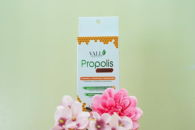 Vall-Propolis - Propolis Forte Oral Spray 1 fl oz (30 ml) - Propolis, Echinacea & Vitamin C Blend - Soothing Throat Relief and antioxidant Immune Support