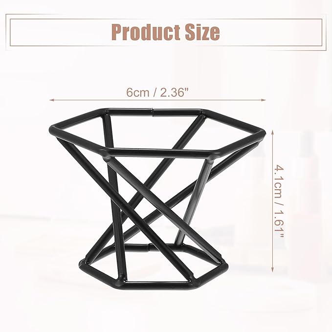 VOCOSTE Makeup Sponge Holder, Beauty Sponge Dry Stand, Beauty Sponge Holder, Makeup Beauty Egg Drying Stand for Vanity, Black