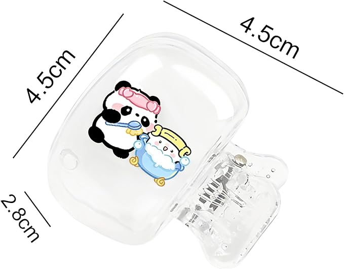 Upgrade Travel Toothbrush Head Covers Toothbrush Protector Cap Brush Pod Case Protective Portable Plastic Clip for Household Travel, Bathroom, School, Camping, Business (A, 4 Pack)