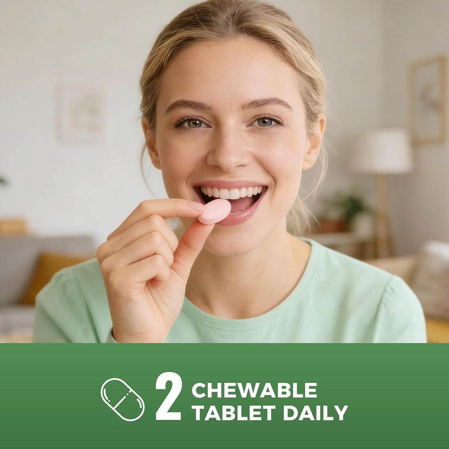 Oracare Oral Defence – Strawberry Chewable Probiotic Supplement for Microbiome Balance, Fresh Breath, Gum Health & Daily Hygiene Support, 30 Servings