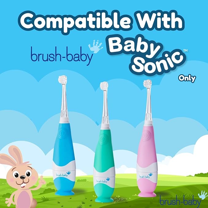 Brush-Baby BabySonic Replacement Heads (0-18 Month (Pack of 2))