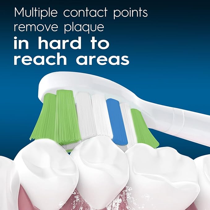 Replacement Toothbrush Heads Compatible with Philips Sonicare ProtectiveClean 4100 5100 5300 6100 Electric Toothbrushes, W Replacement Head for Sonicare, White, 8 Count
