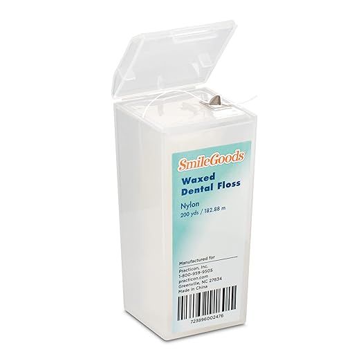 SmileGoods Waxed Dental Floss, 200 Yard, Unflavored