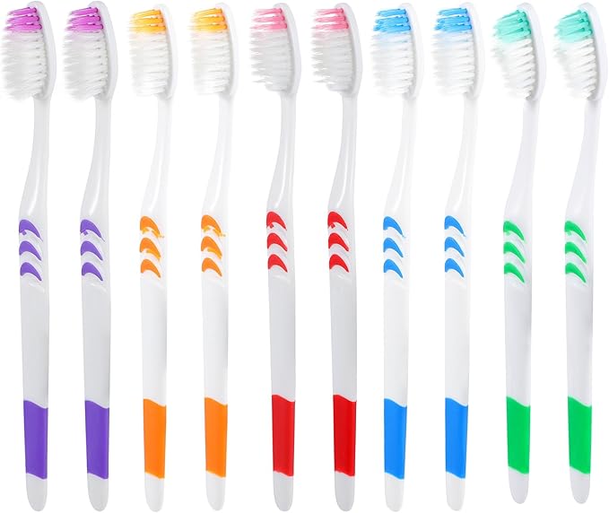 Disposable Toothbrushes 30pcs Travel Size Soft Bristle Oral Care Toothbrushes for Home Hotel Use Portable Family Pack