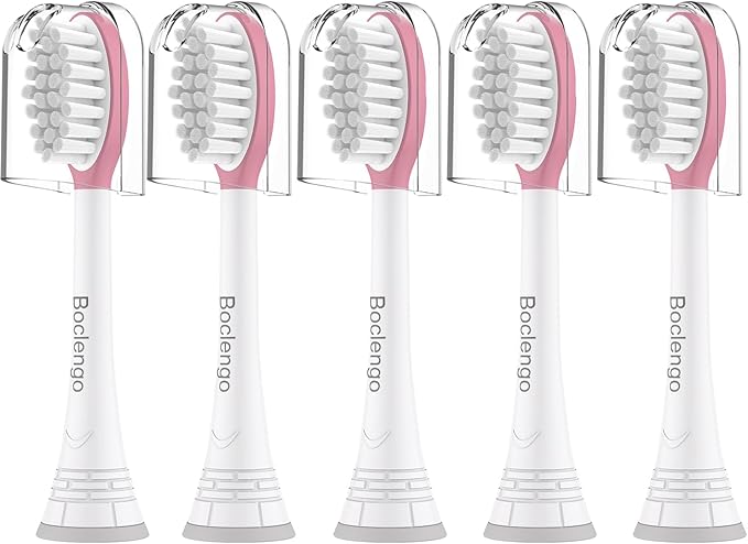 Kids Replacement Heads for Philips Sonicare Kids Toothbrush Heads,for Phillips Sonicare HX6042/94, HX6340,HX6321,HX6320/30,Standard Child Brush Head for Philips Sonic Care,5 Pcs, Pink