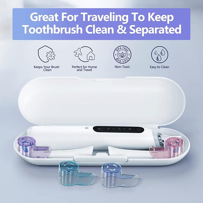 Toothbrush Head Covers for Oral B iO Toothbrush Heads, Toothbrush Caps Suitable for Oral B Round Electric Toothbrush Head, iO Brush Head Covers for Travel & Home (4 Pcs, Colourful)