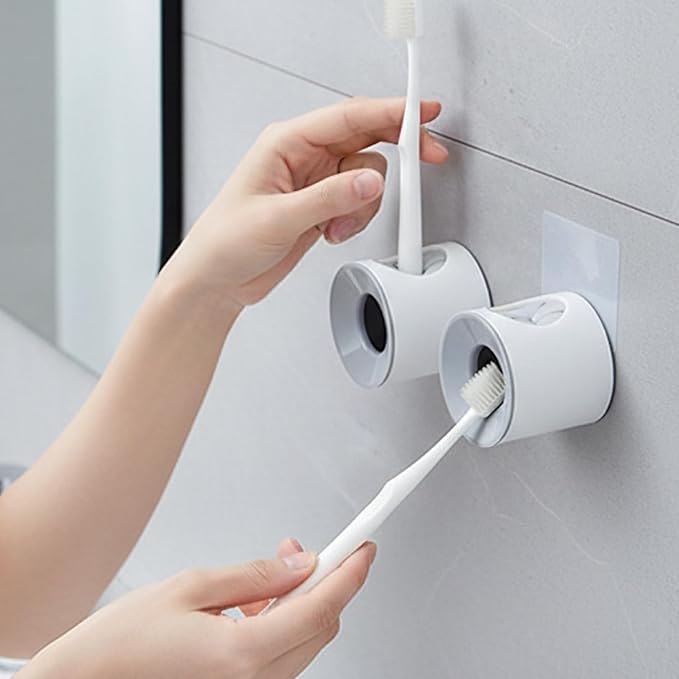 Electric Toothbrush Holder 6 Pack Wall Mounted Toothbrush Holders with Strong Adhesive for Bathroom Shower Storage Space Saving Tooth Brush Holder for Family Home Organisation