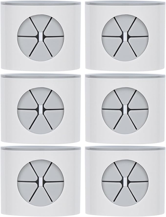 Electric Toothbrush Holder 6 Pack Wall Mounted Toothbrush Holders with Strong Adhesive for Bathroom Shower Storage Space Saving Tooth Brush Holder for Family Home Organisation
