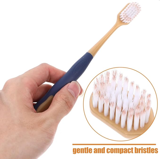 36-Pack Wide Head Toothbrushes Soft Bristle Manual Toothbrushes with Ergonomic Handle for Deep Oral Cleaning Household and Travel Use