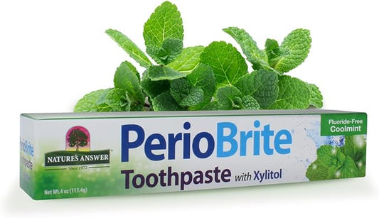 Nature's Answer Periobrite Toothpaste, Cool Mint, 4 Ounce, 3 Count Nature's Answer Periobrite Toothpaste, Cool Mint, 4 Ounce