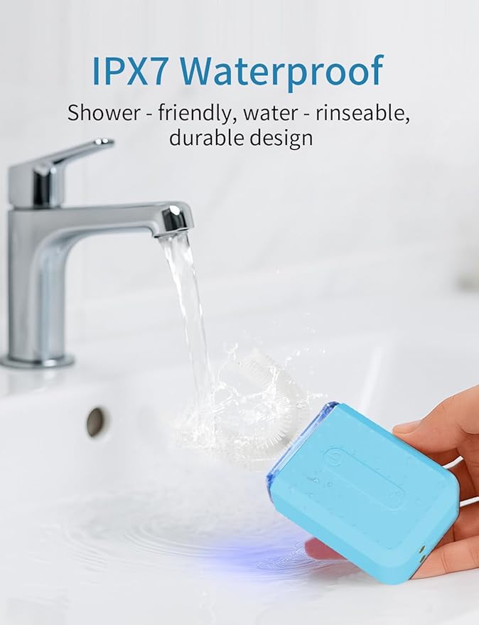 U-Shaped Electric Toothbrush with 4 Cleaning Modes, U Toothbrush Adult with Magnetic Contact Charging, U Toothbrush for Busy Professionals & Travelers
