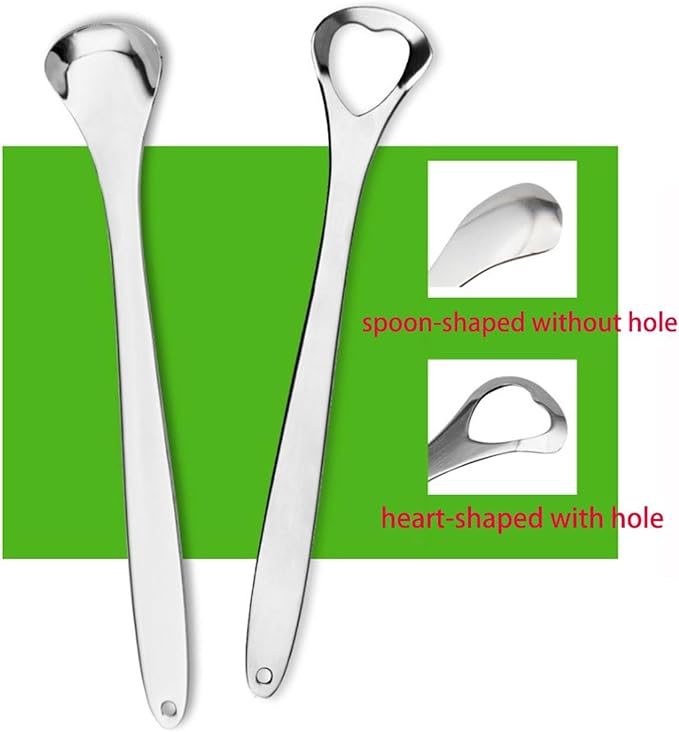 tooloflife 3 Packs Tongue Scraper Kit Stainless Steel Tongue Cleaner Tongue Brush for Reduce Bad Breath and Fresh Breath (Rose Gold)