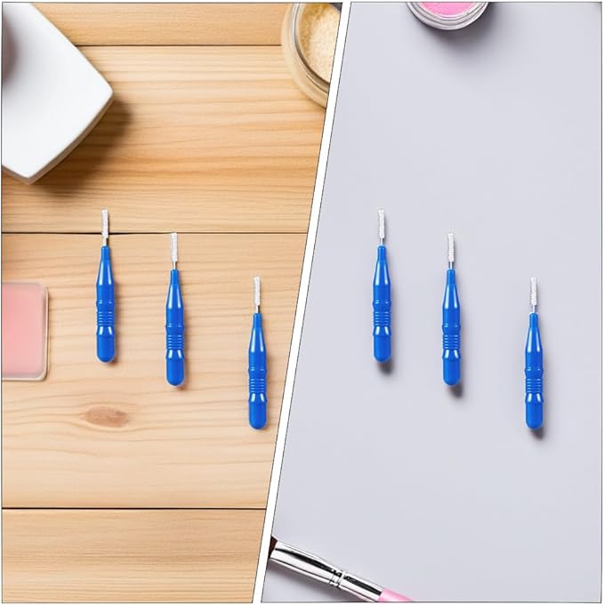 HOMSFOU 50 Pcs Care Tool Interdental Tooth Floss: Plastic Tooth Floss Toothpick 2. 5mm, Dental Head for Daily Oral Hygiene, Teeth Cleaning Tool & Oral Care Accessories for Home & Travel, Blue