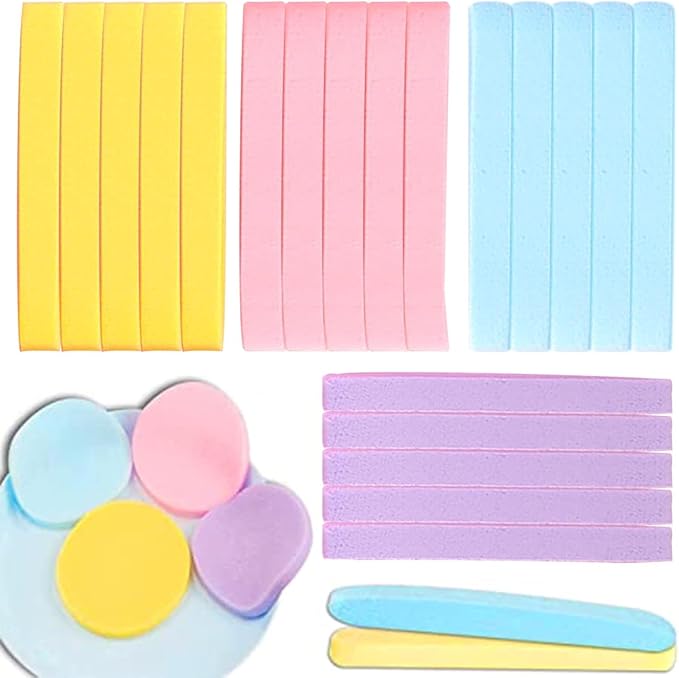 Haploon 144 Pcs Compressed Facial Sponge, Facial Compressed Facial Sponges Face Cleansing Sponge Pad Exfoliating Wash Makeup Removal for Women, Makeup Removal Sponge