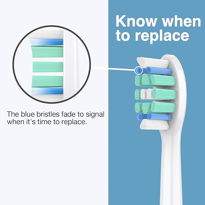 Replacement Toothbrush Heads for Philips Sonicare Replacement Heads C2, Electric Replacement Brush Head Compatible with Phillips Sonicare C2,for Philips Sonic Care Electric Brush,10 Pack