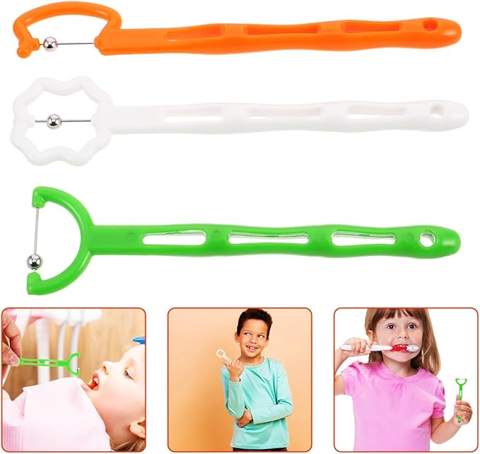 FRCOLOR 3pcs Oral Muscle Trainer Tongue Exerciser for Kids Oral Muscle Trainer and Speech Therapy Tool for Jaw Exercise and Oral Motor Therapy