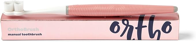 SuperMouth OrthoBrush Manual Toothbrush – Soft Bristles for Braces, Deep Clean Around Brackets & Wires, Conform to Teeth’s Curves & Protects Against Cavities & Stains