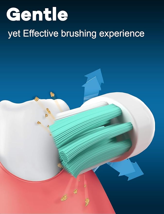 Toptheway Toothbrush Replacement Heads for Philips Sonicare 4100 5100 C2 G2 C1 W - Medium Soft, 4 Pack