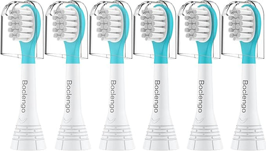 Kids Replacement Toothbrush Heads for Philips Sonicare Kids Replacement Heads HX6340,Compact Brush Head for 3-7 Child,for Phillips Sonic Care Electric Kid Small Brush HX6032/94,HX6350,HX6320,6 Pcs