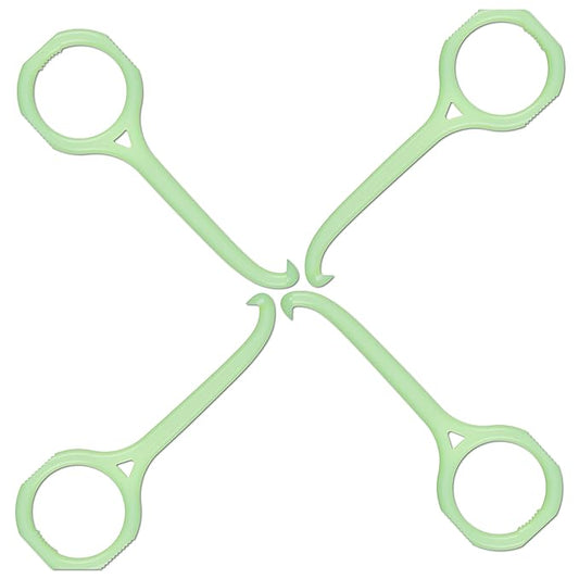 Aligner-B-Out v2 | Groovy Green 4 Pack | Invisalign Remover Tool & Aligner Remover Tool For All Aligners & Removable Retainers | Orthodontist Recommended Invisalign Accessories
