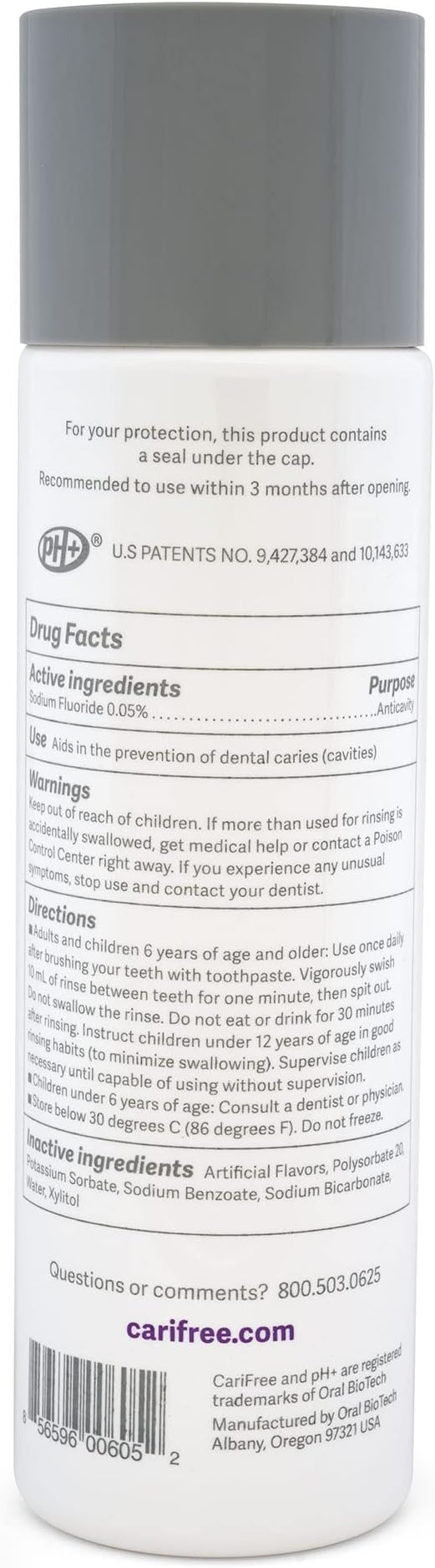 CariFree Maintenance & Prevention Kit, Grape | Anti-Cavity Fluoride Toothpaste & Mouthwash Freshens Breath and Moistens Mouth | Dentist Recommended for Oral Care (2 Piece Set)