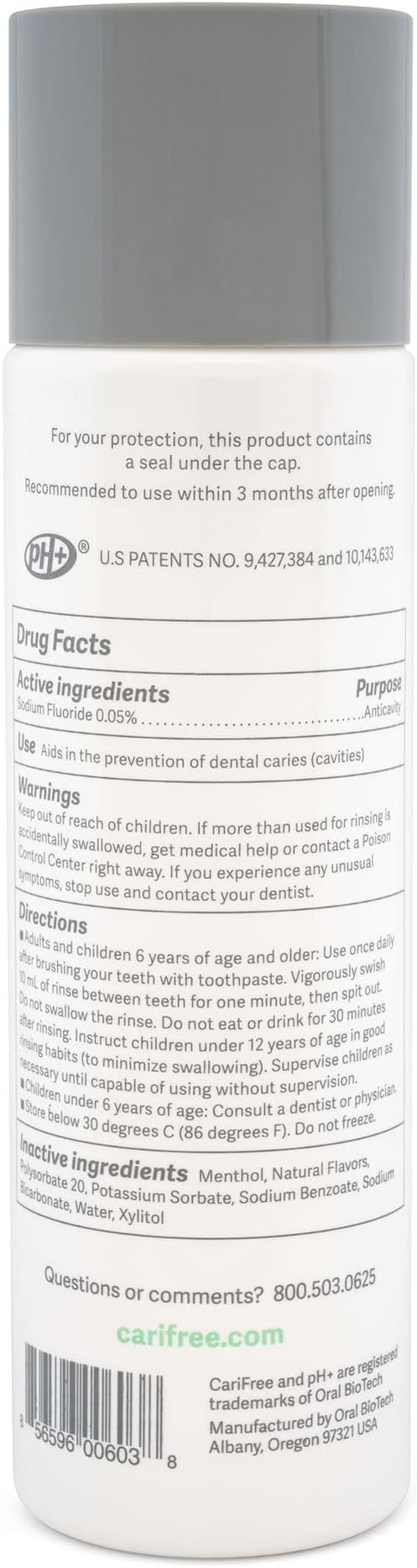 CariFree Maintenance & Prevention Kit, Mint | Anti-Cavity Fluoride Toothpaste & Mouthwash Freshens Breath and Moistens Mouth | Dentist Recommended for Oral Care (2 Piece Set)