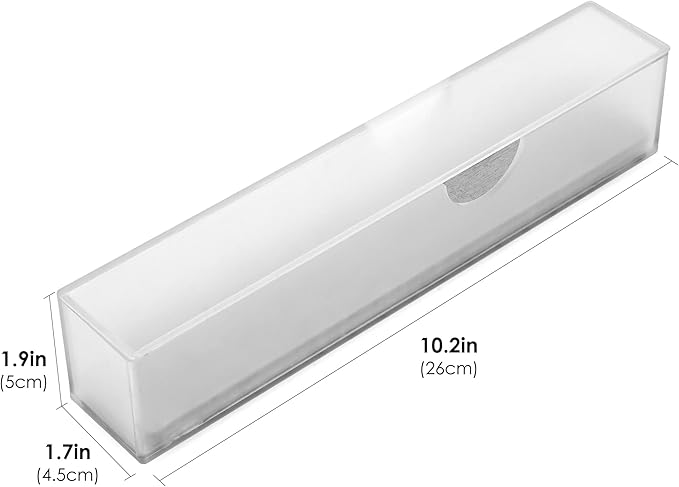 Acrylic Electric Toothbrush Holder with Diatomite Drying Stone, Bathroom Drawer Organizer with Drainage Hole for Tooth Brush, Compatible with Philips, Oral-B (Frosted Cover)
