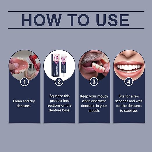 Thermoplastic Denture Adhesive,Lasts for 4 Days Give a Brush(3)