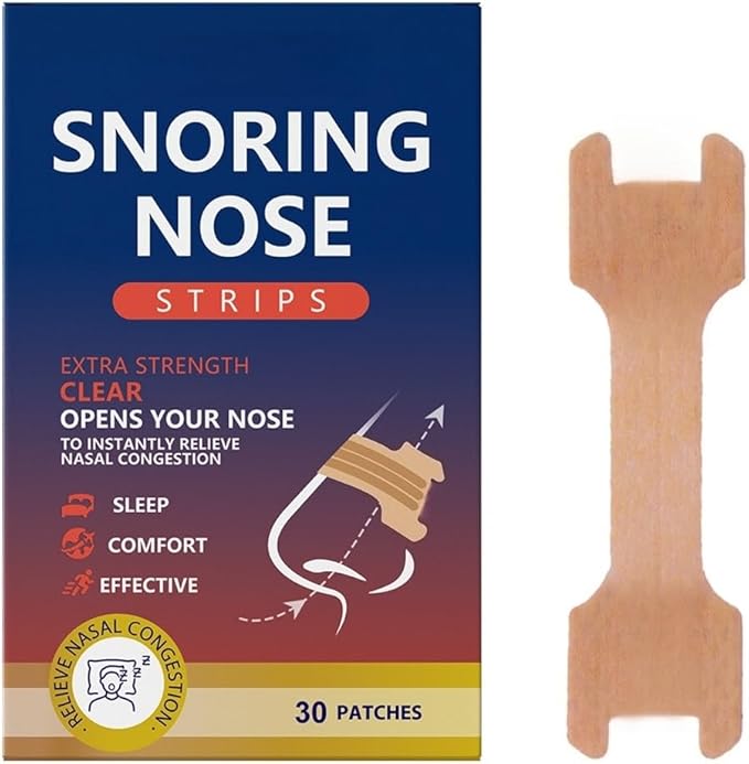 30 Pack Nasal Strips for Snoring, Anti-Snoring Nose Tape to Help Stop Snoring and Relieve Nasal Congestion. Sleep、Exercise Breathing, Extra Strength Anti-snoring Solution.